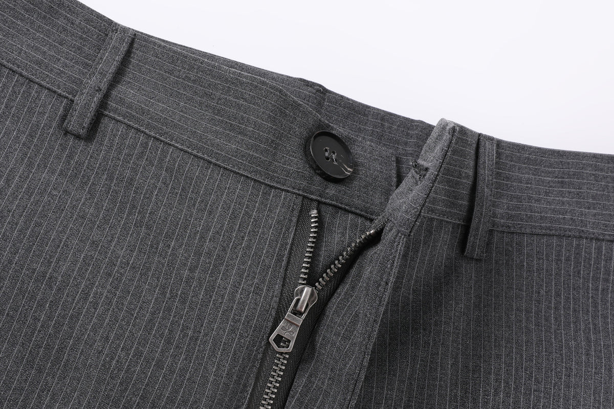 Pantalones con pliegues Puppet Theater en lana a rayas