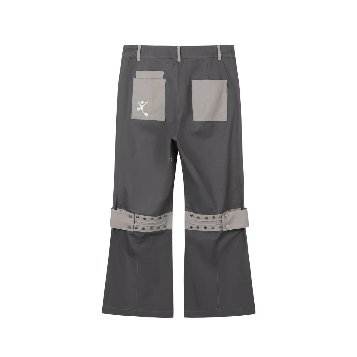 Puppet Theater Flared Bondage Work Trouser