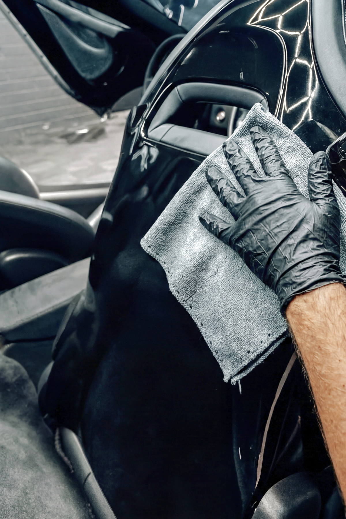 Paño de Carbono para Cuidado Automotriz Blackline