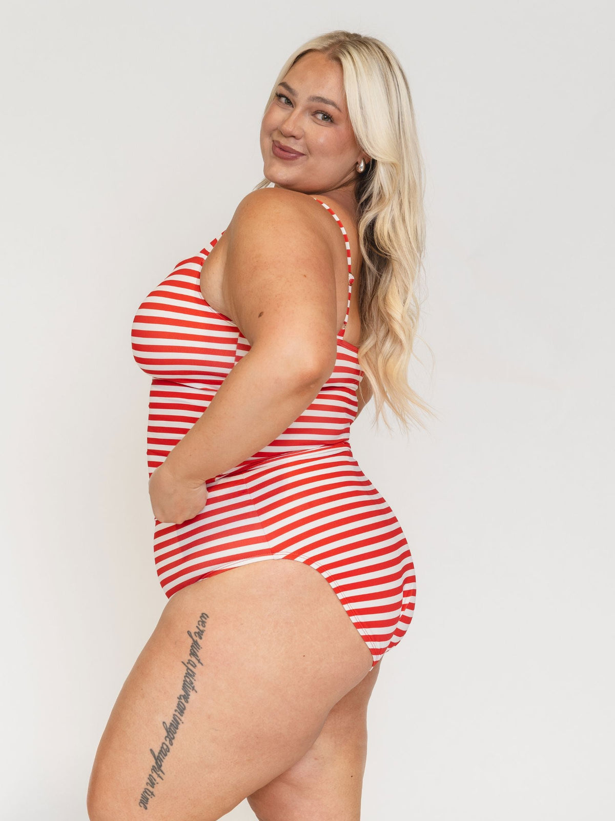 Lime Ricki Tankini mit eckigem Ausschnitt