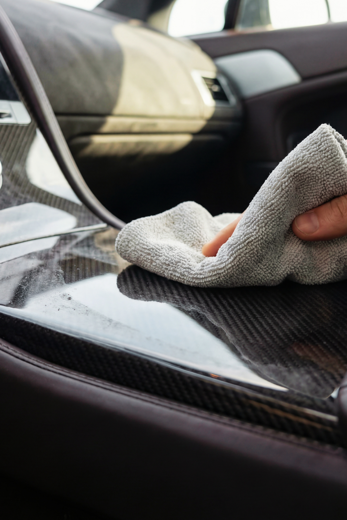 Paño de Carbono para Cuidado Automotriz Blackline