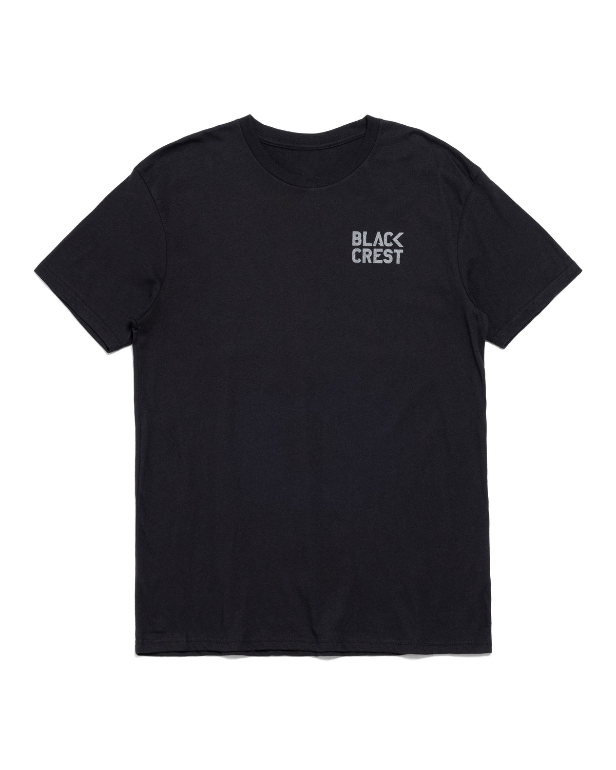 Schwarzes T-Shirt mit Wappen-Logo