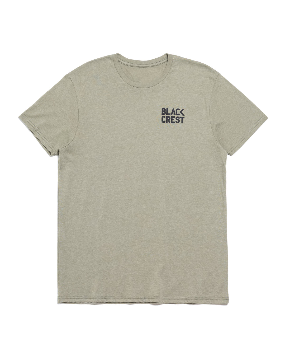 Black Crest Logo Grafik-T-Shirt in Heather Olivgrün