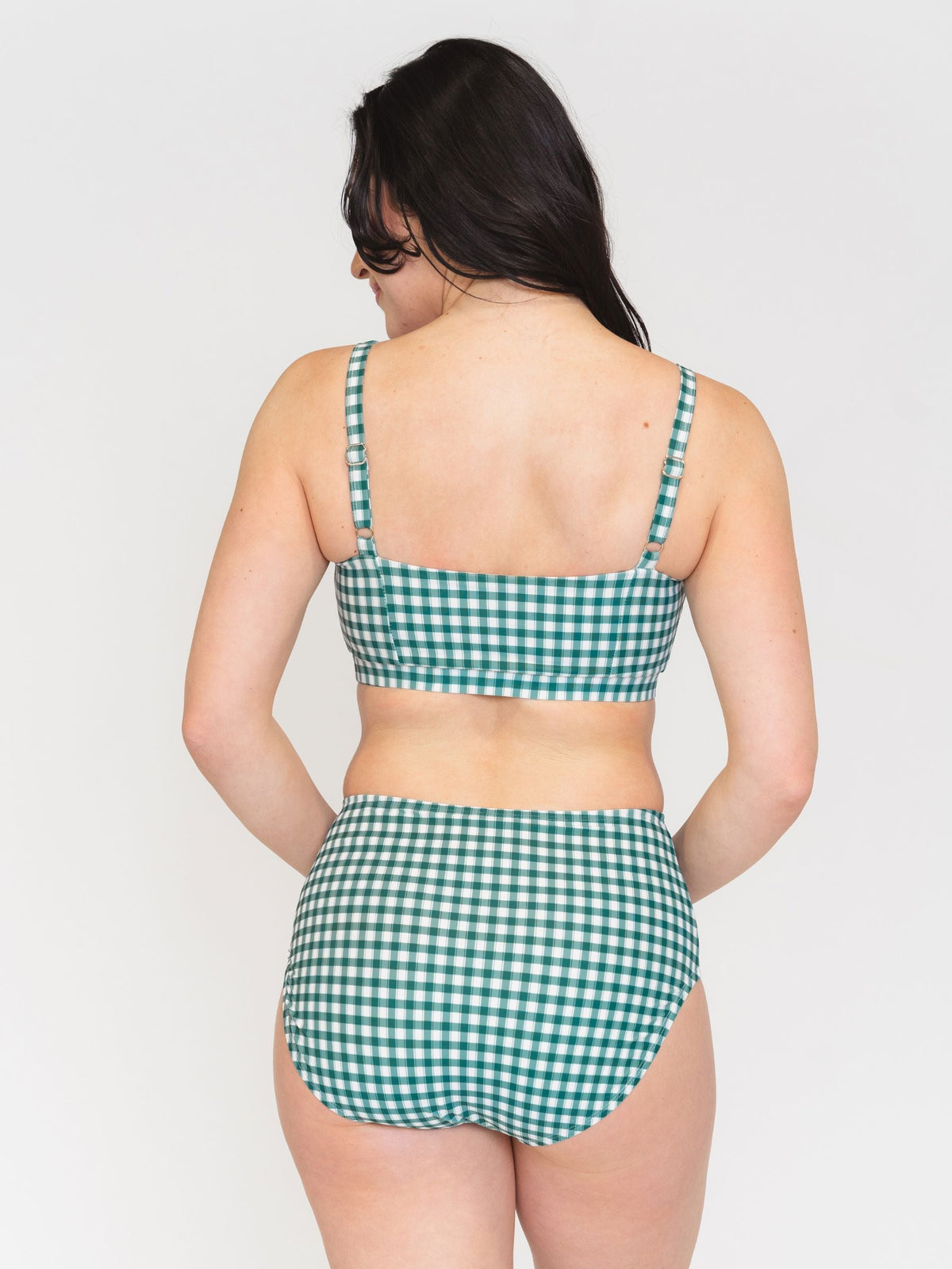 Parte inferior de bikini Lime Ricki Juniper Gingham