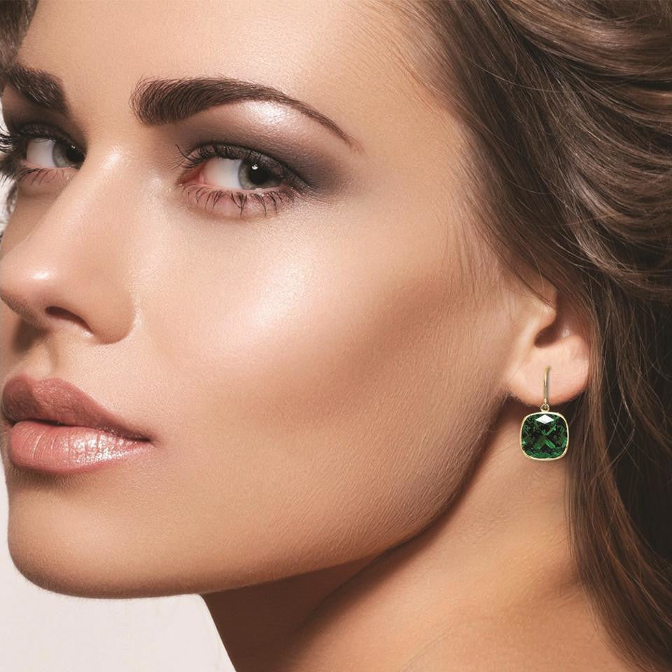 Aretes colgantes de corte cojín VossAgin