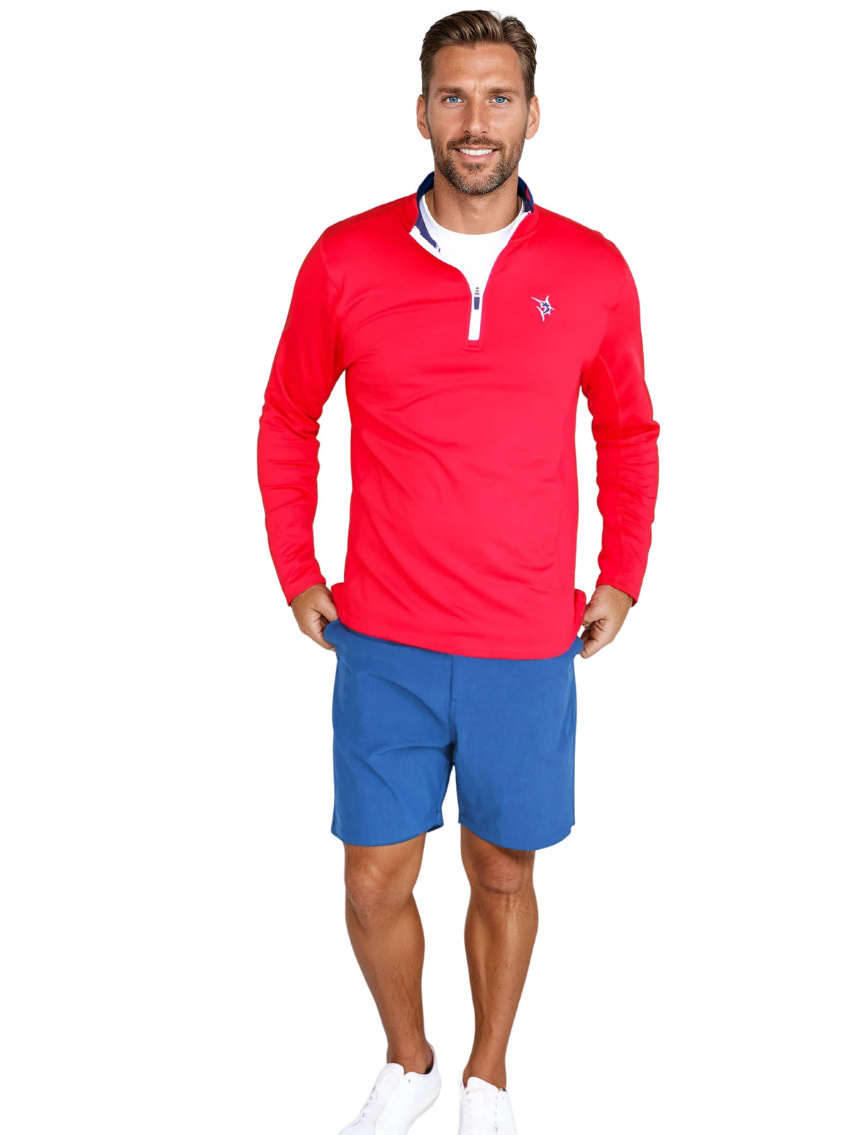 Suéter Montauk Quarter Zip de peso medio de White Water Life
