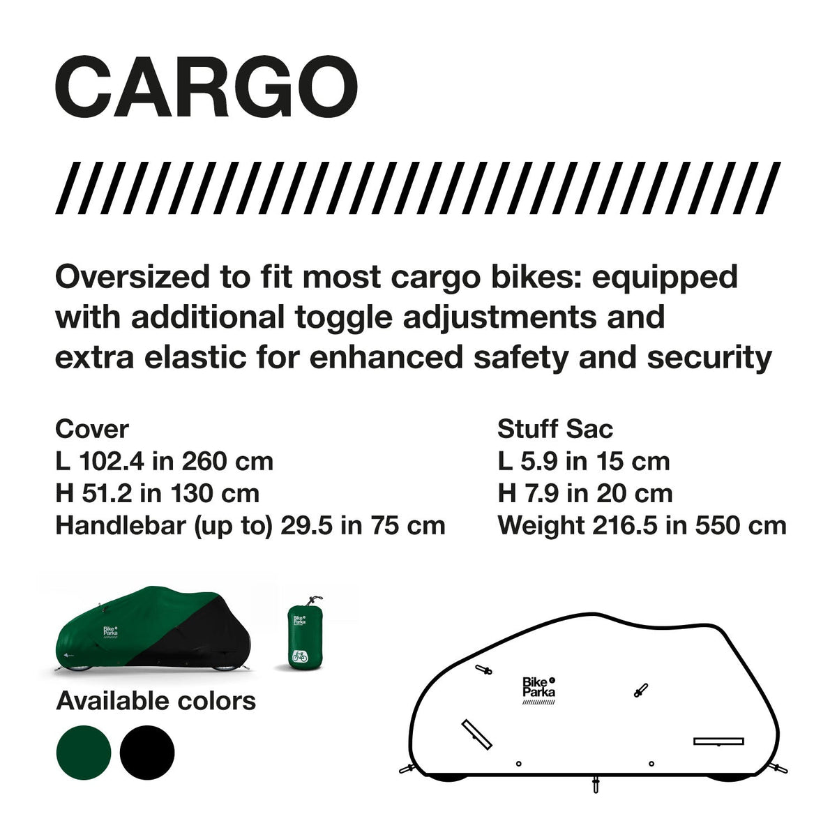 Housse de vélo cargo Zeitbike Bikeparka