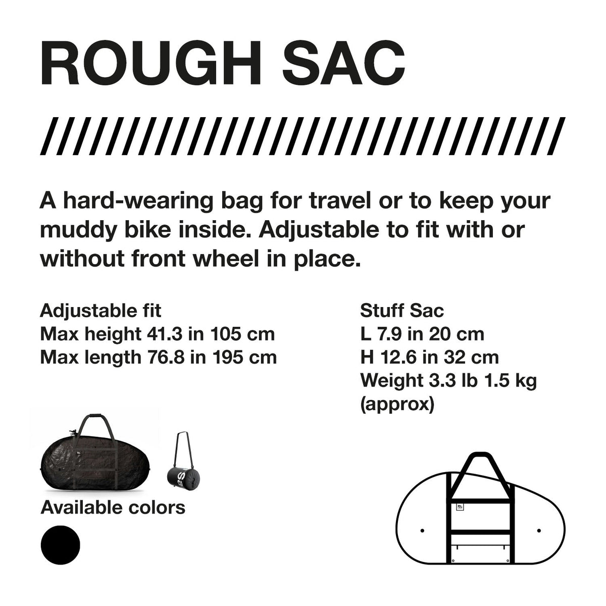 Sac de transport Zeitbike Roughsac