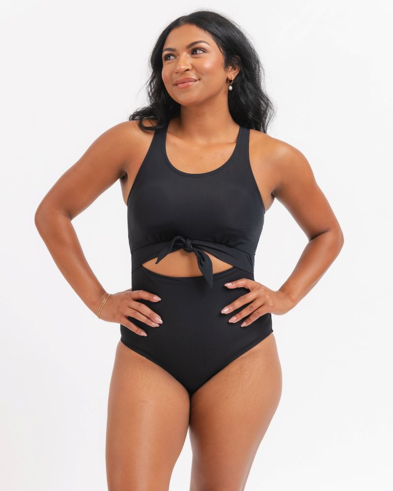 Traje de baño de una pieza con nudo de Lime Ricki
