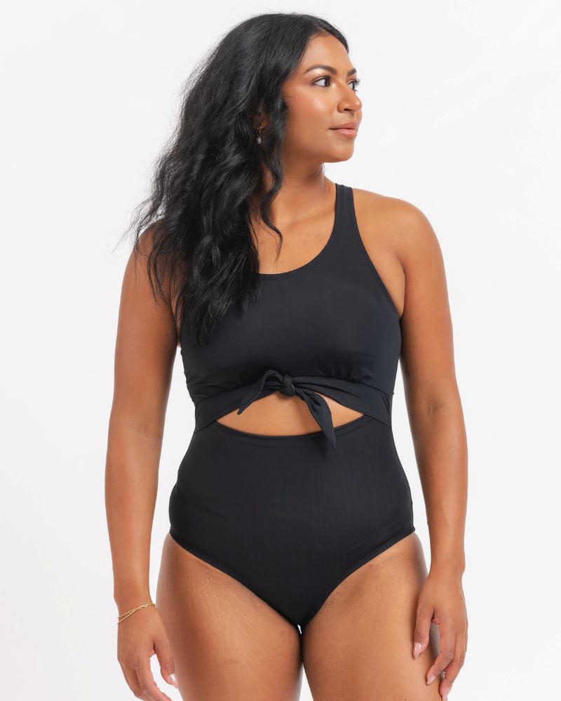 Traje de baño de una pieza con nudo de Lime Ricki