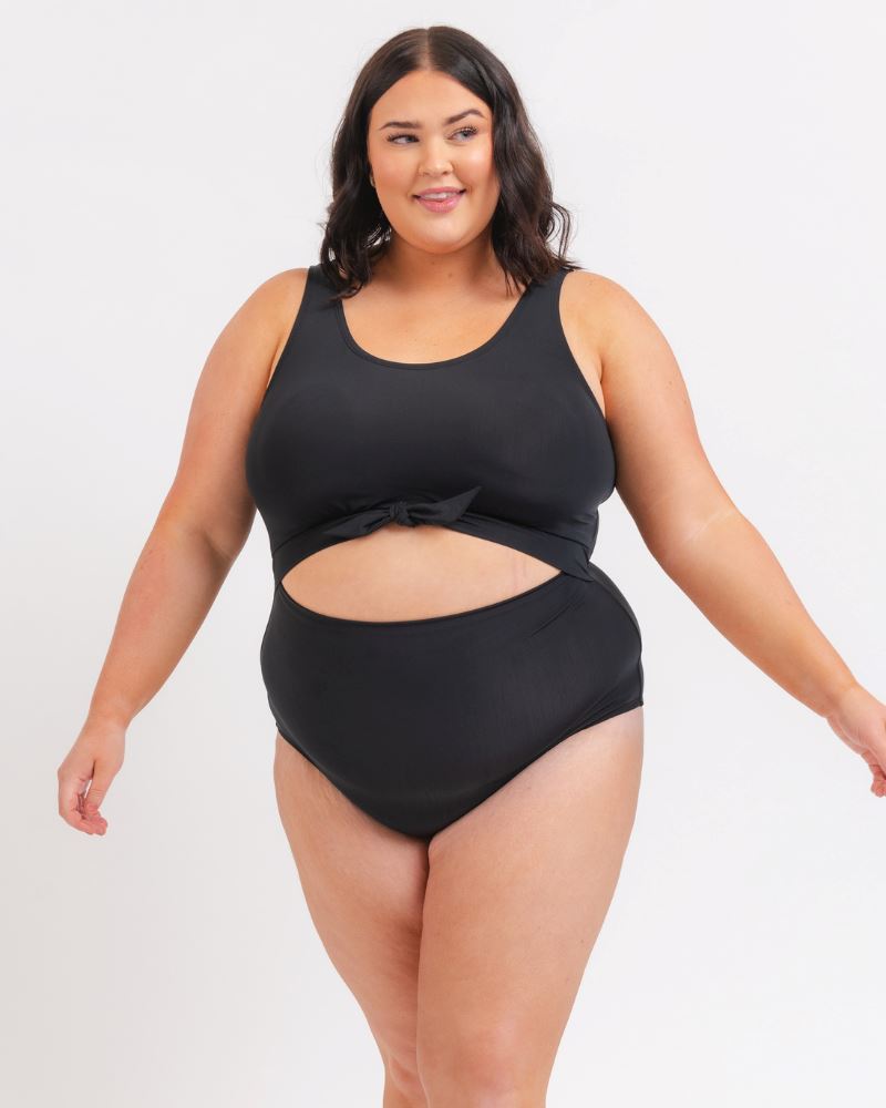 Traje de baño de una pieza con nudo de Lime Ricki