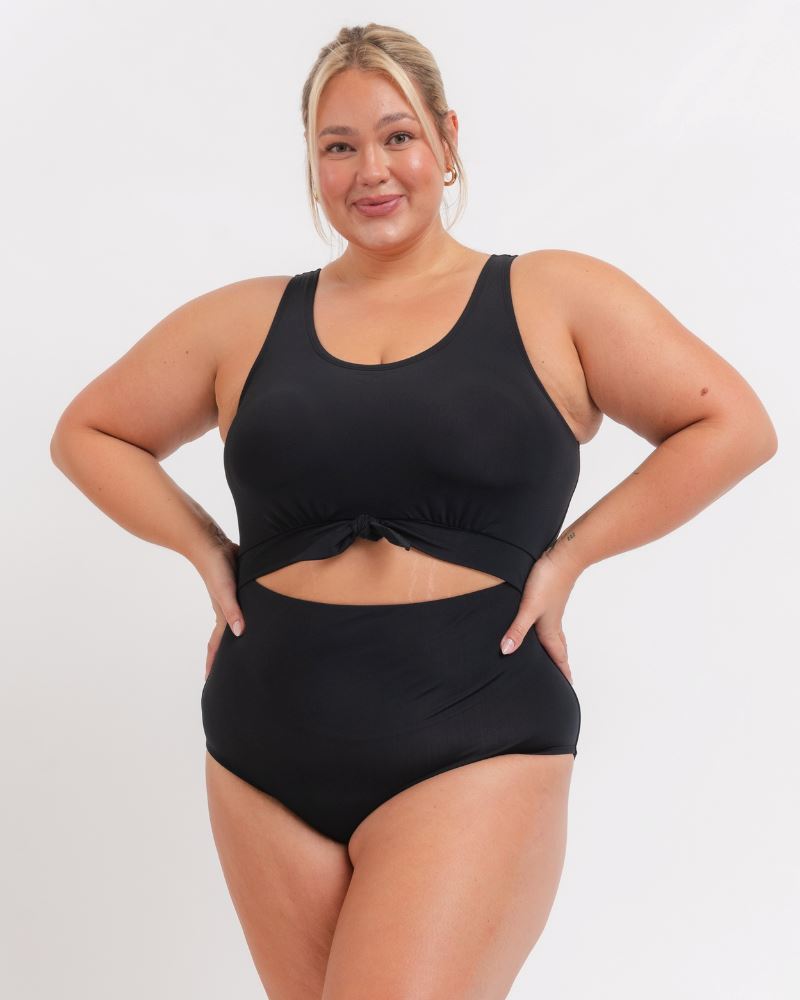 Traje de baño de una pieza con nudo de Lime Ricki