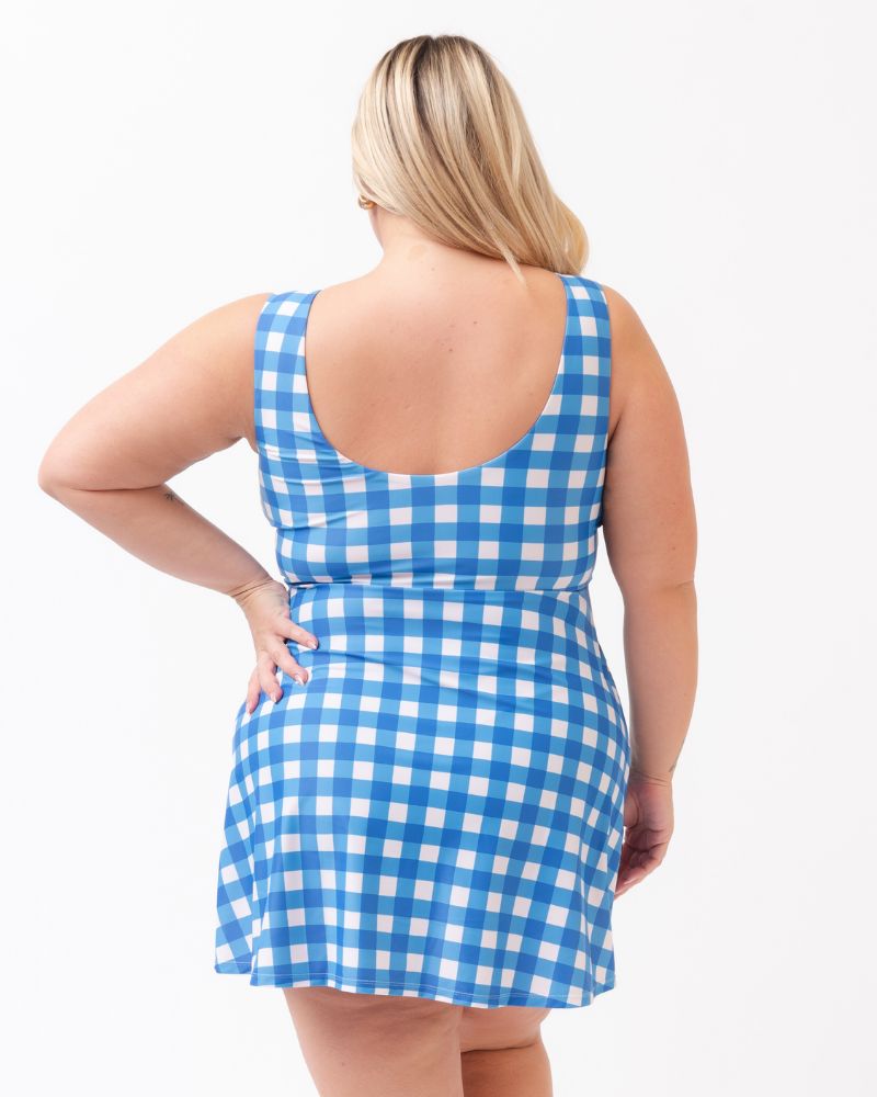 Lime Ricki Gingham Badekleid