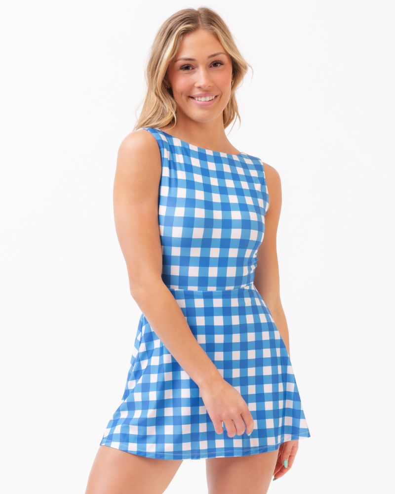 Lime Ricki Gingham Badekleid