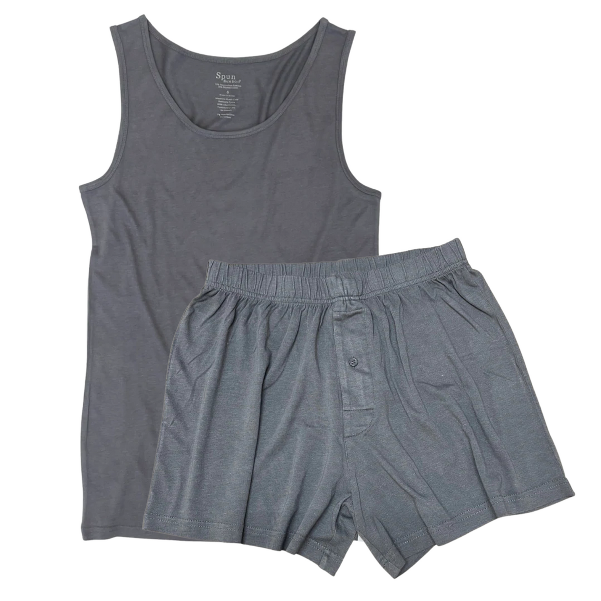 Spun Tanktop und Boxershorts Set aus Bambus