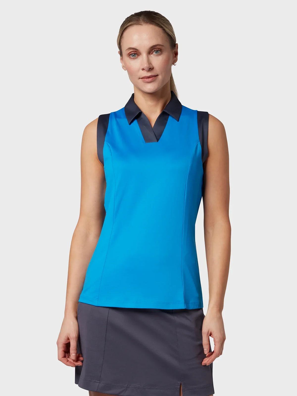 Callaway Women's Color Block V-Placket Golf Polo