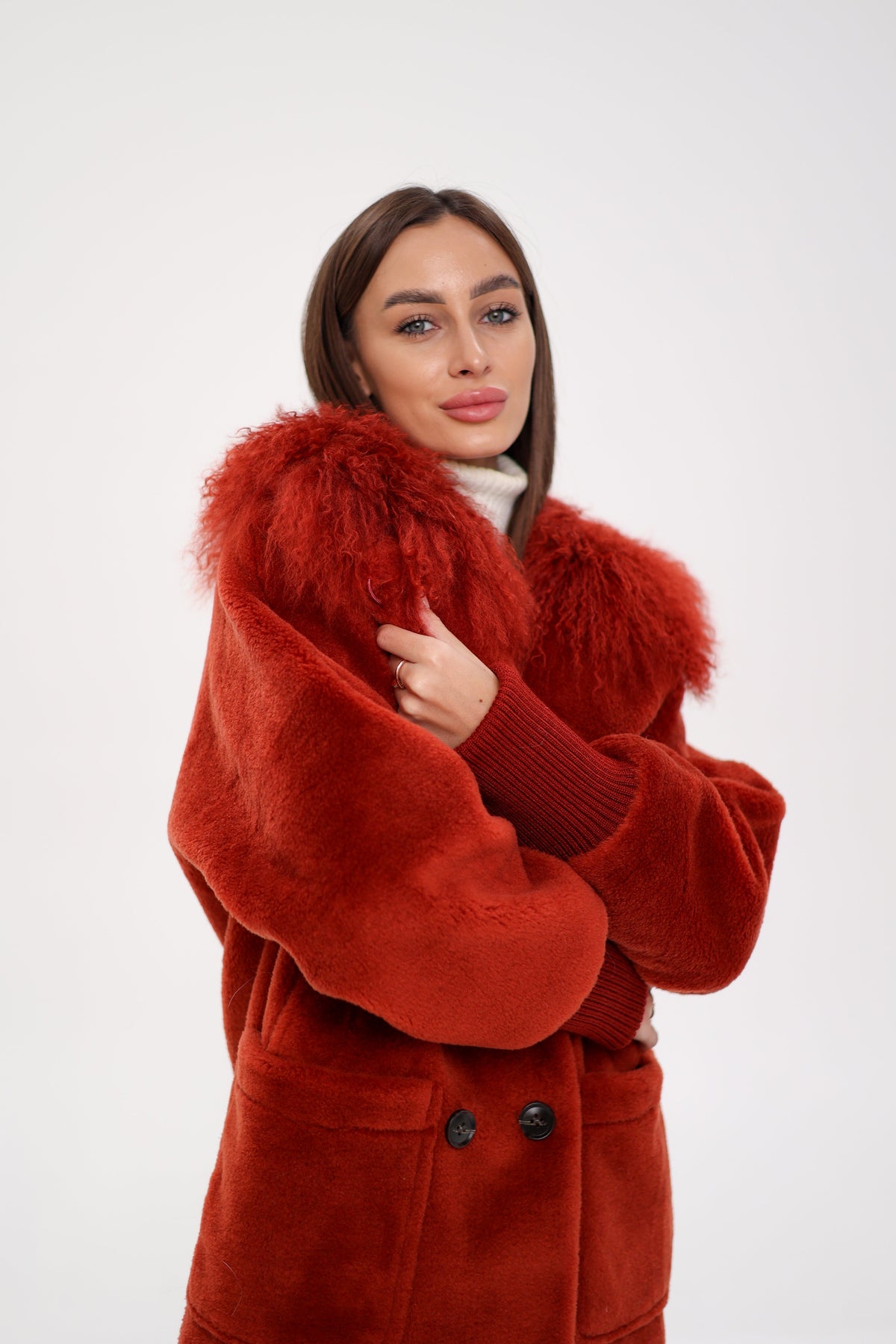 Abrigo de piel de llama para mujer de Alaska® Outerwear Company