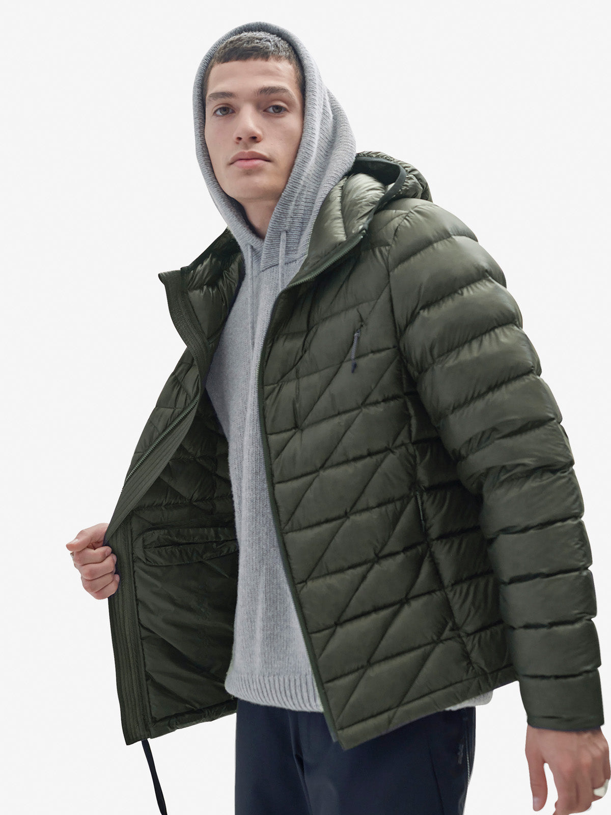 Chaqueta de plumón plegable Holden Outerwear - Verde piedra