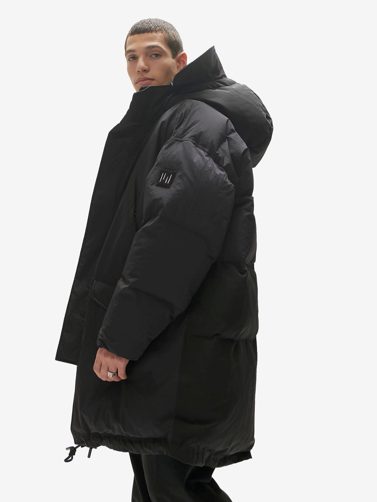 Holden Outerwear Lange Daunen-Pufferjacke