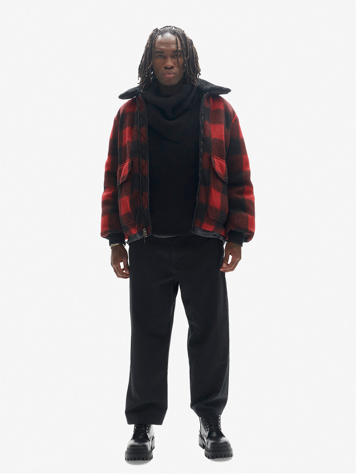 Chaqueta Holden Outerwear Down Field - Cuadros Rojo/Negro