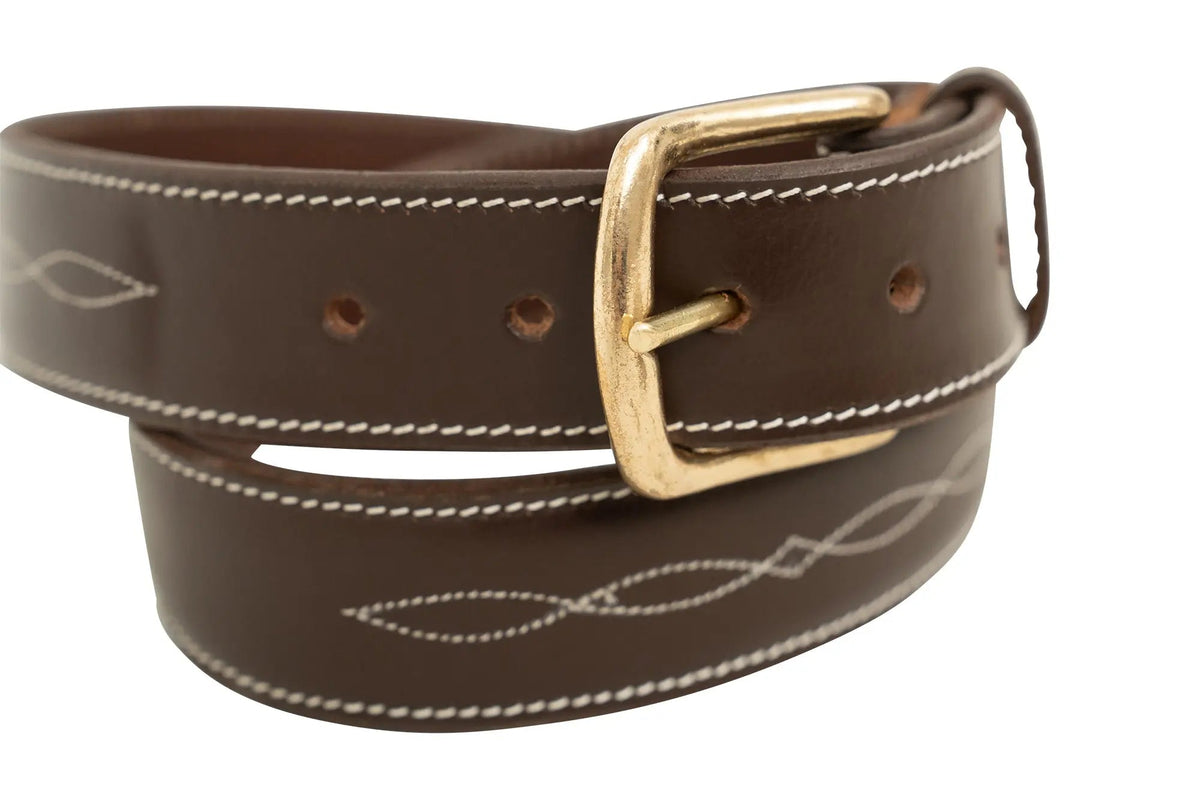 Ceinture à surpiqûres fantaisie Huntley Equestrian