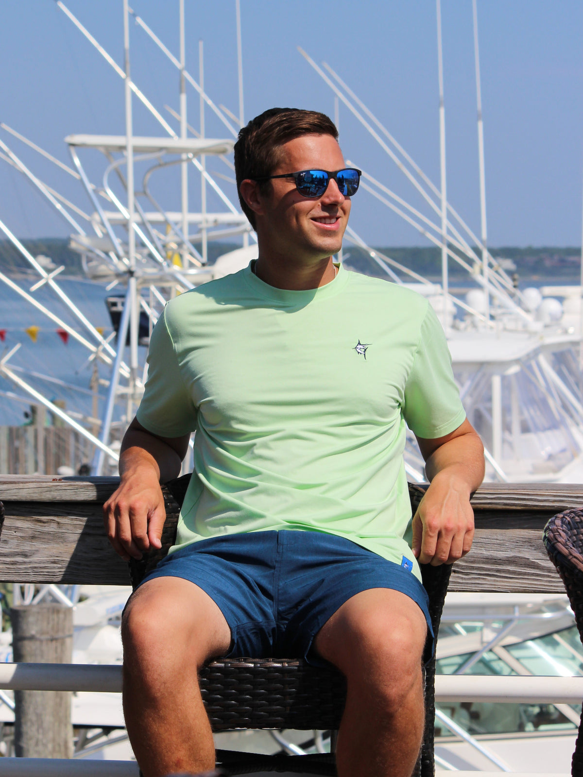 White Water Life Dockside Performance-T-Shirt
