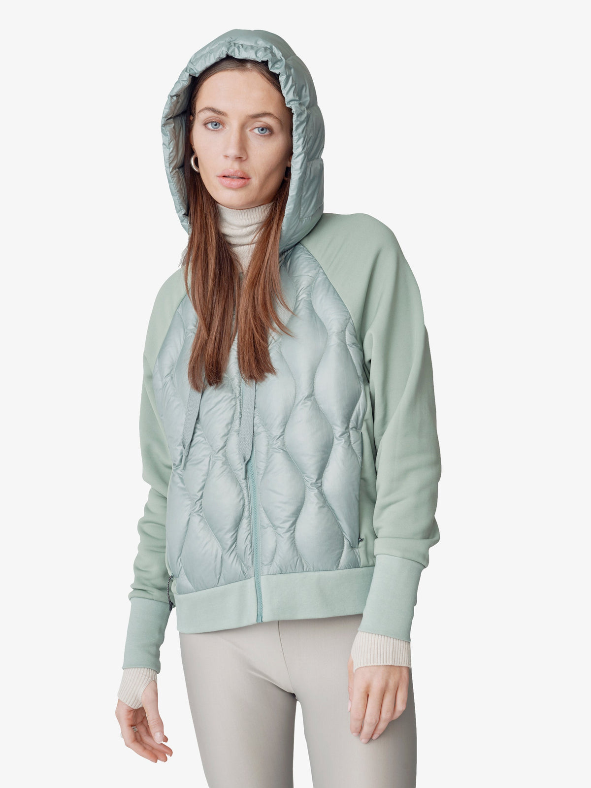 Holden Outerwear Daunen-Kapuzenjacke Schiefergrau