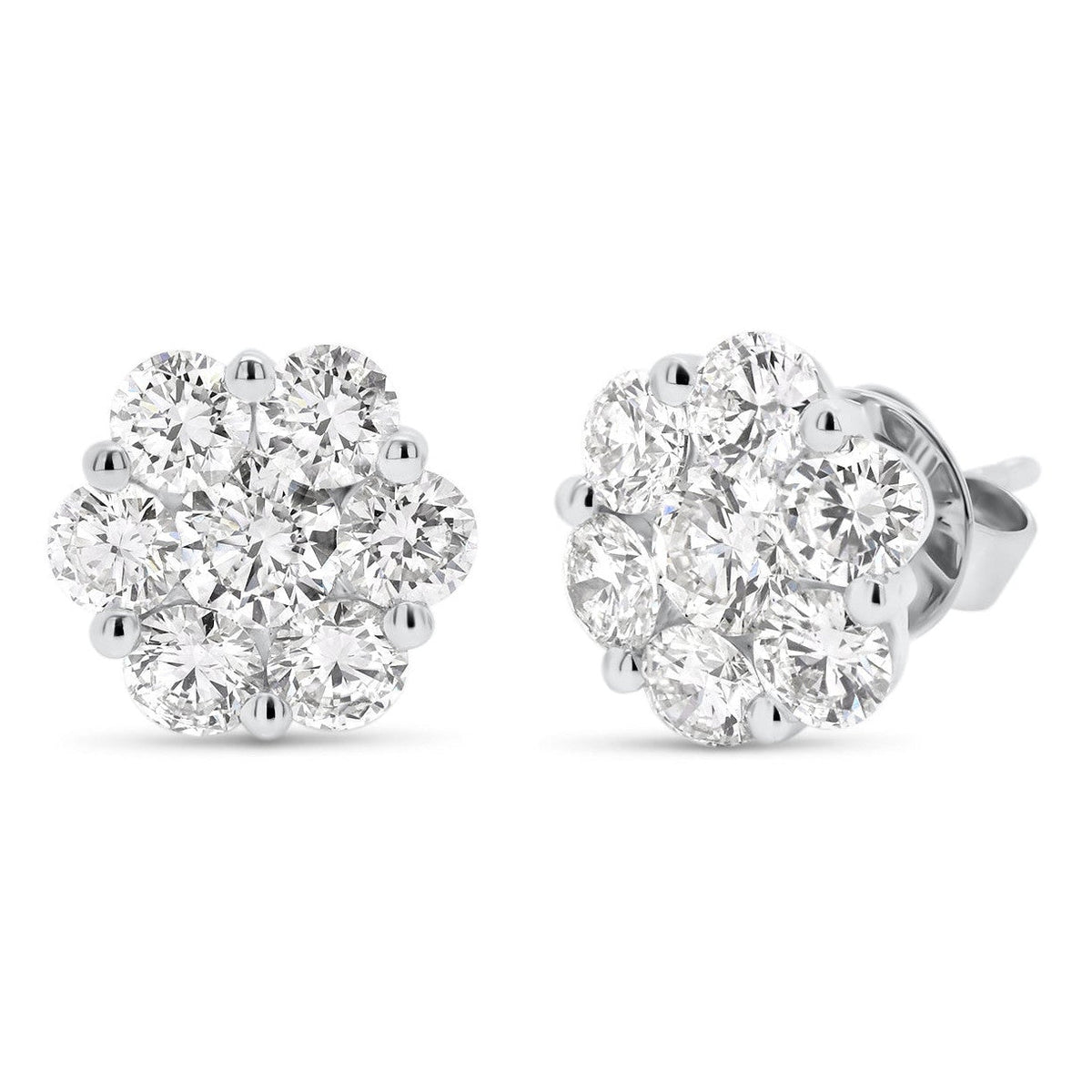 Aretes de broquel con racimo floral VossAgin