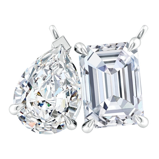 Pendentif deux pierres diamant VossAgin