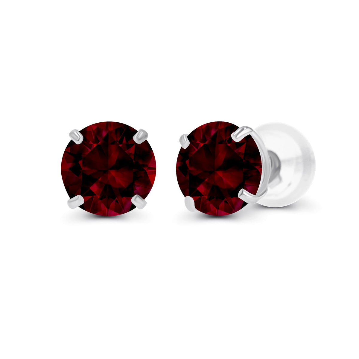 Aretes de broquel de granate VossAgin