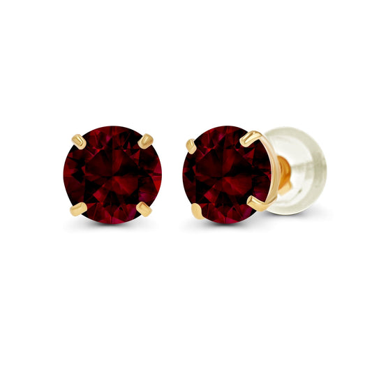VossAgin Garnet Stud Earrings