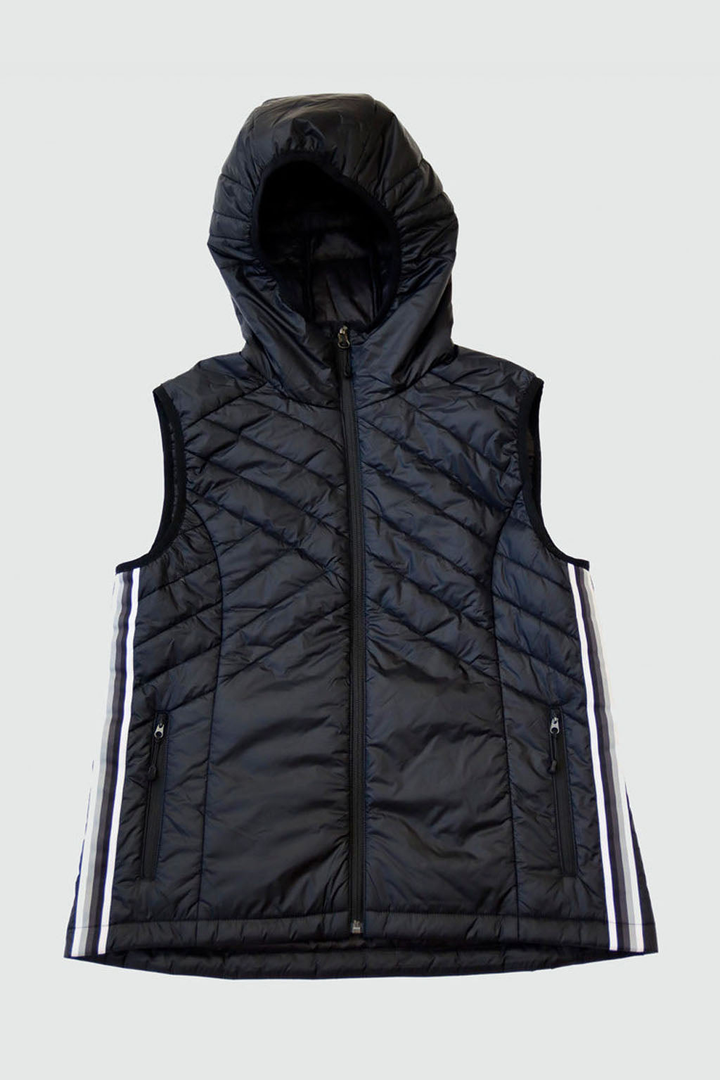 Goal Five Powerstripe Eco-Friendly Down Hooded Vest