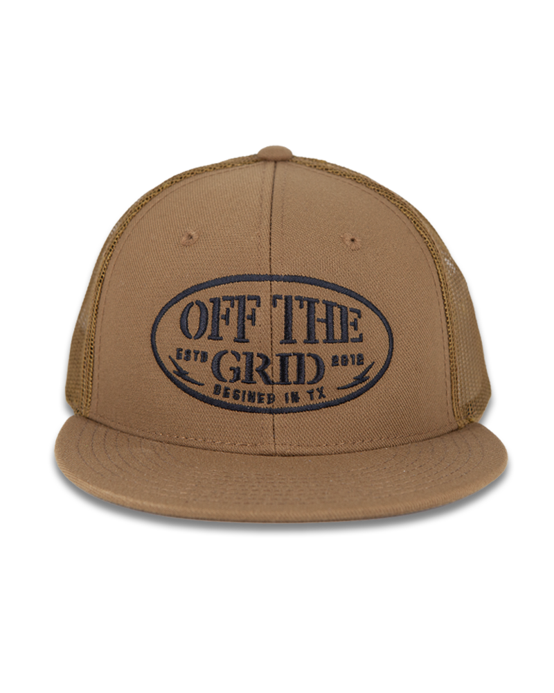 Off The Grid Surplus - Grunge Snapback Hat - Coyote - One