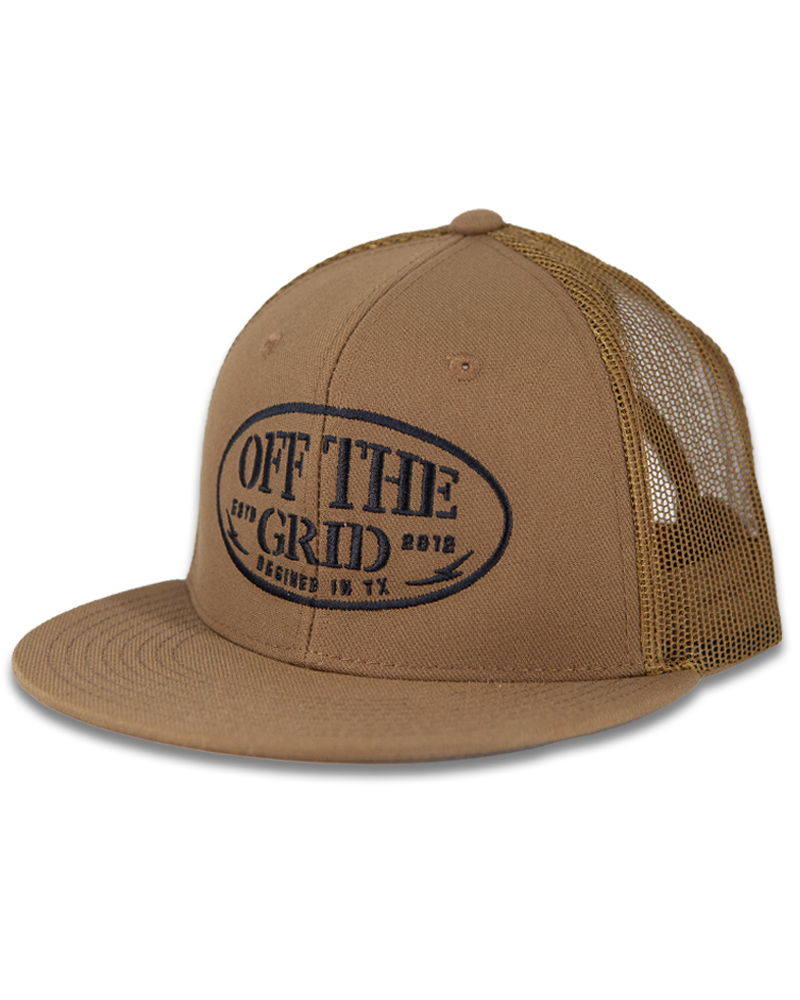 Off The Grid Surplus - Grunge Snapback Hat - Coyote - One