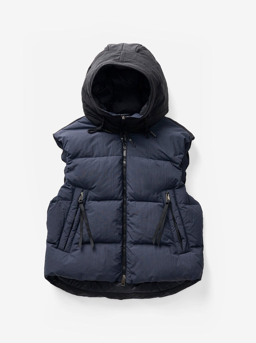 Holden Outerwear Daunenweste mit Kapuze - Marineblau