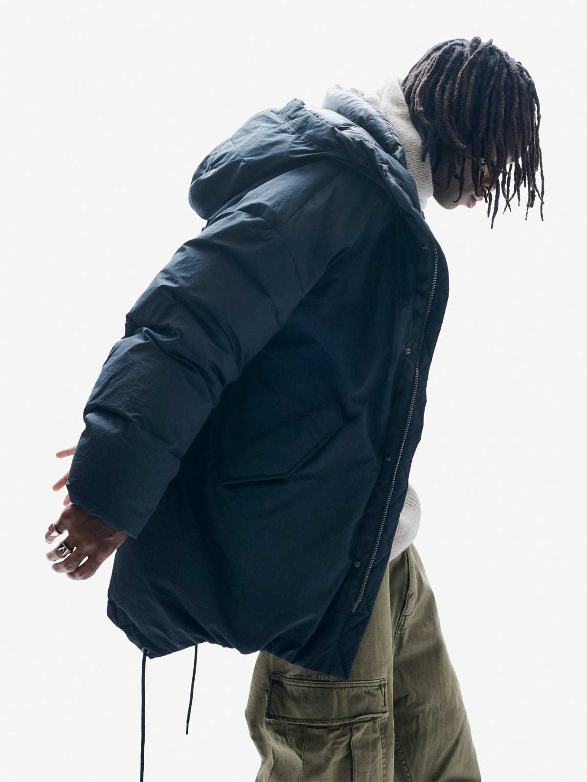 Parka larga de plumón Holden Outerwear en negro