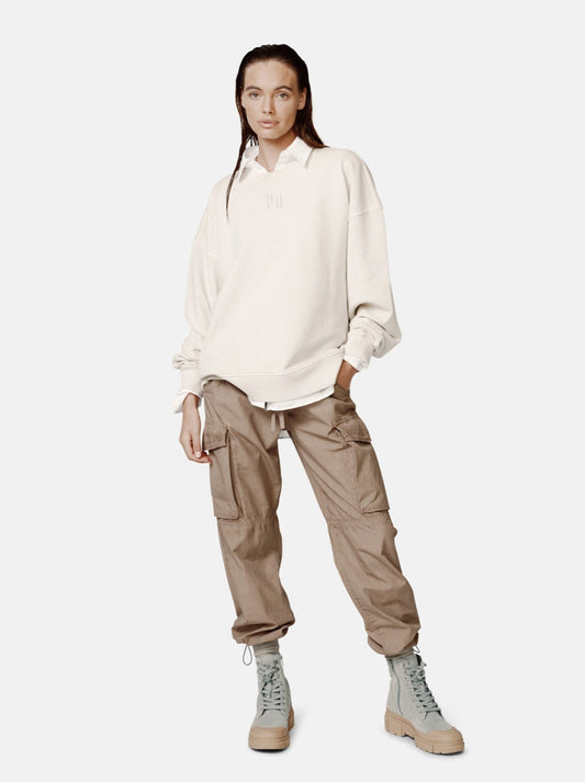 Sudadera Oversized de French Terry de Holden Outerwear - Hay