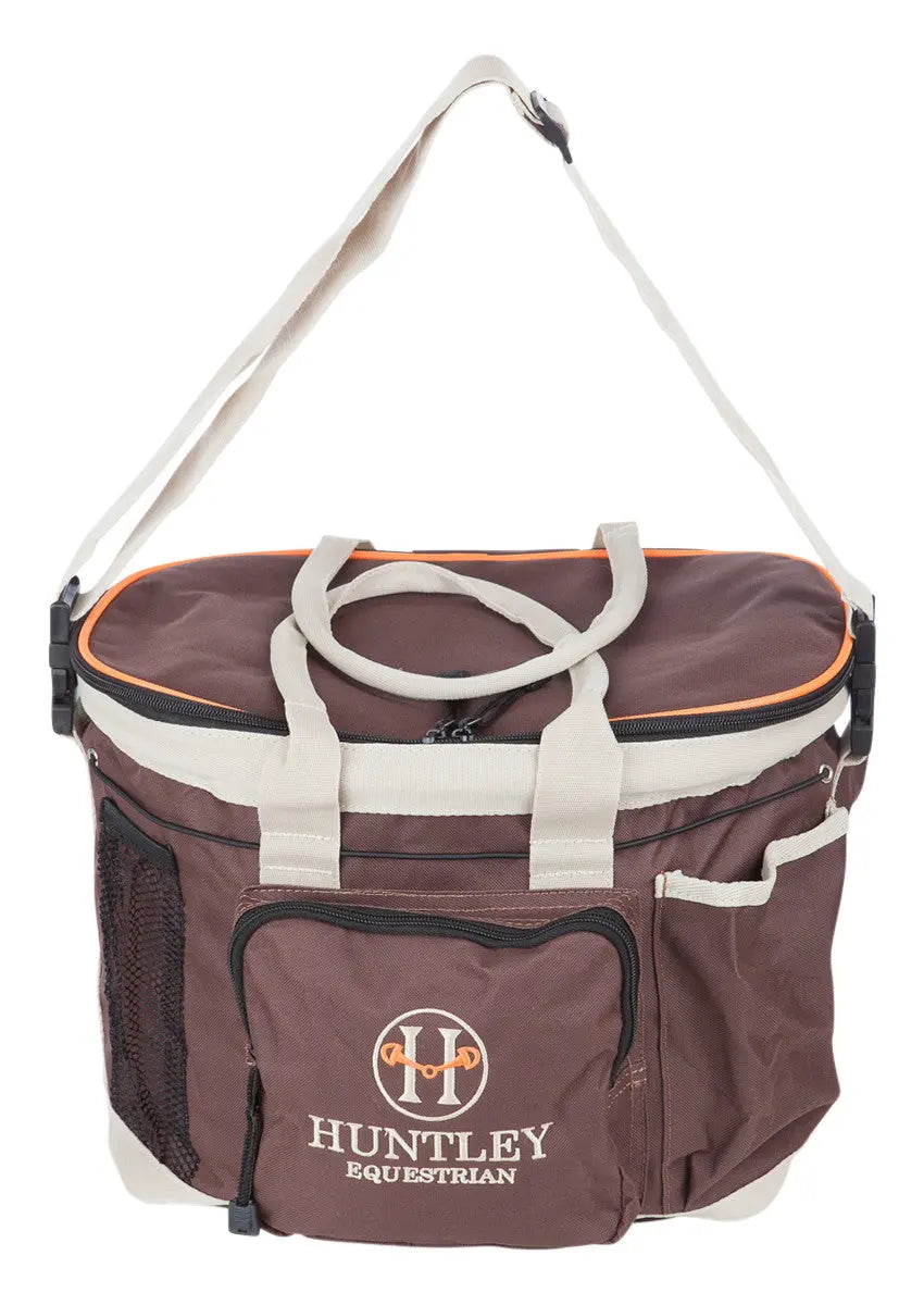 Huntley Equestrian - Huntley Equestrian Deluxe Grooming Bag, Brown - Brown