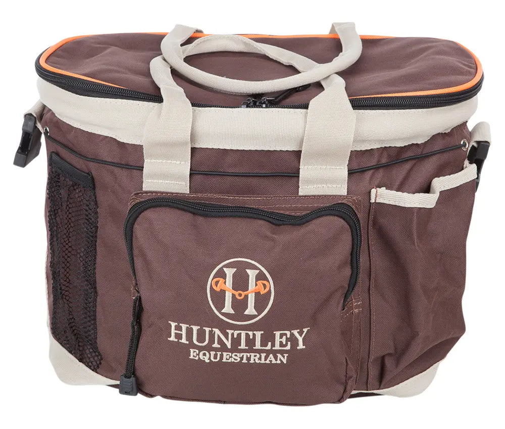 Huntley Equestrian - Huntley Equestrian Deluxe Grooming Bag, Brown - Brown