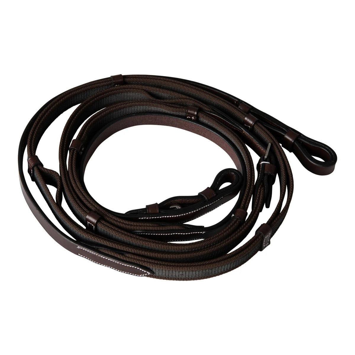 Huntley Equestrian - Huntley Equestrian Double Layer Web Grip Reins - Full