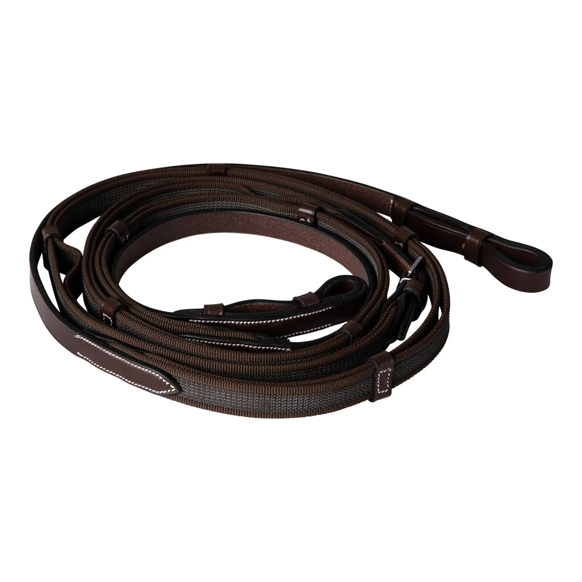 Huntley Equestrian - Huntley Equestrian Double Layer Web Grip Reins - Full