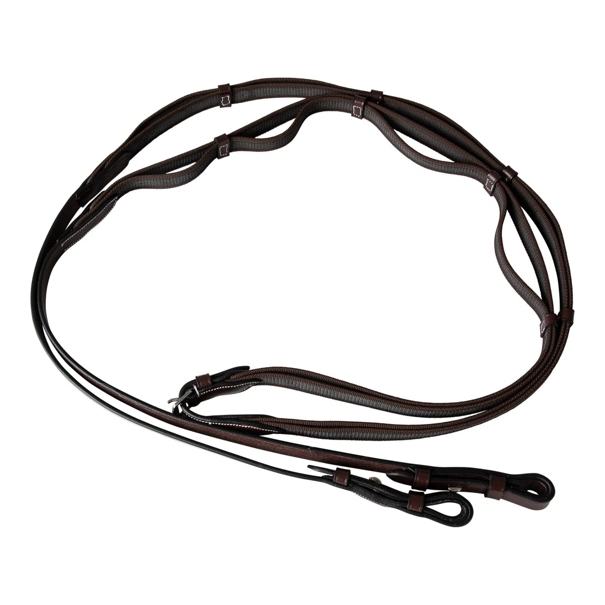 Huntley Equestrian - Huntley Equestrian Double Layer Web Grip Reins - Full