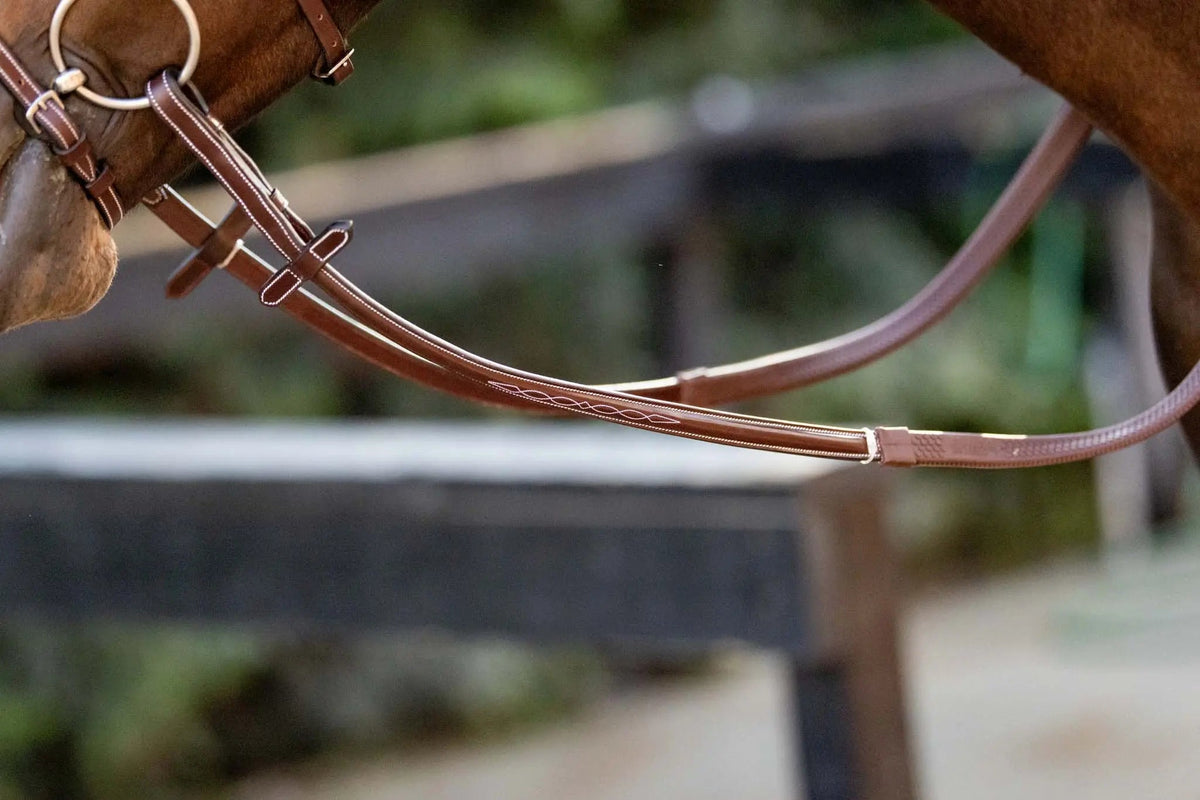 Huntley Equestrian Zügel mit Ziernaht