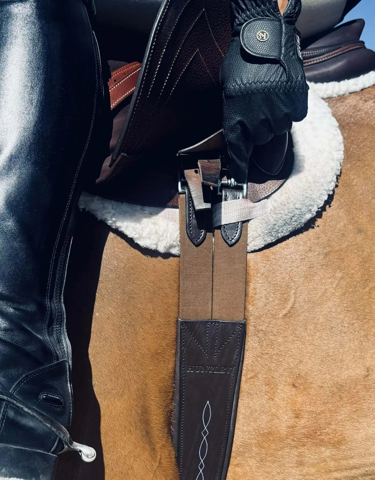 Huntley Equestrian Sedgwick Kurzgurt mit Ziernaht