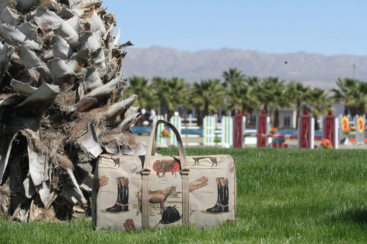 Huntley Equestrian - Huntley Equestrian Tapestry Duffle Bag-English Design - English Design - View 6