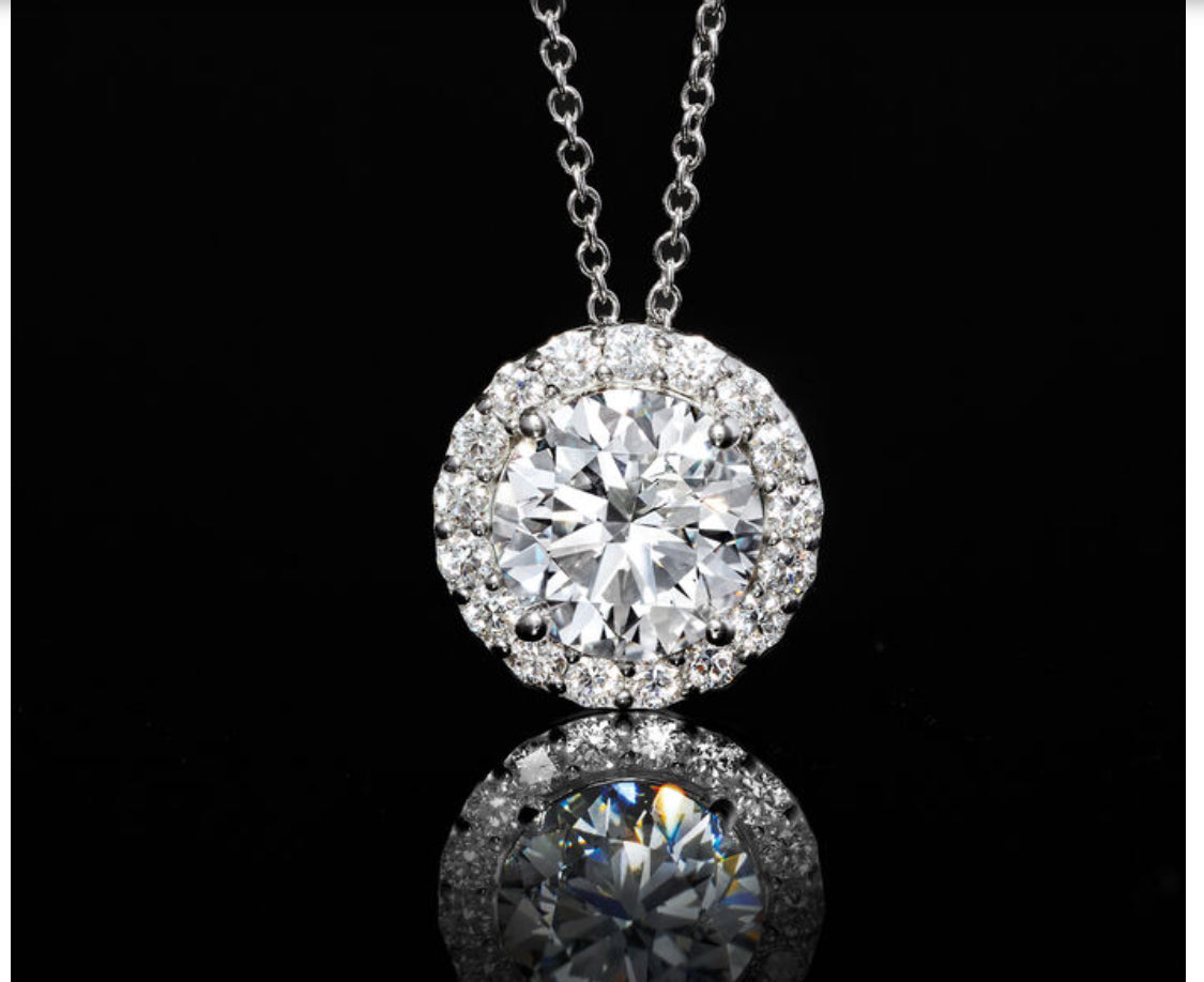 Pendentif Halo Diamant VossAgin
