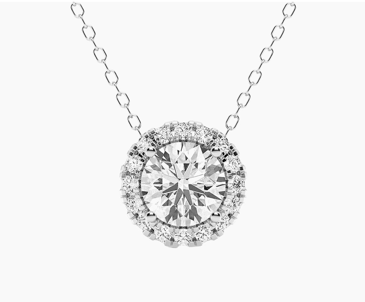Pendentif Halo Diamant VossAgin
