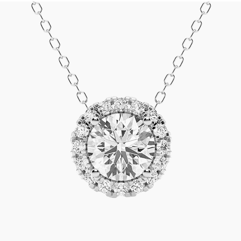 Colgante con halo de diamantes VossAgin