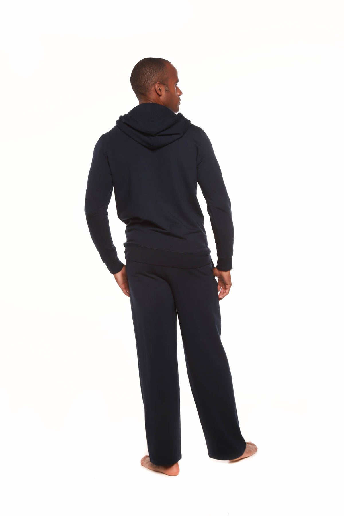 Conjunto de sudadera Henley y pantalón de descanso de bambú