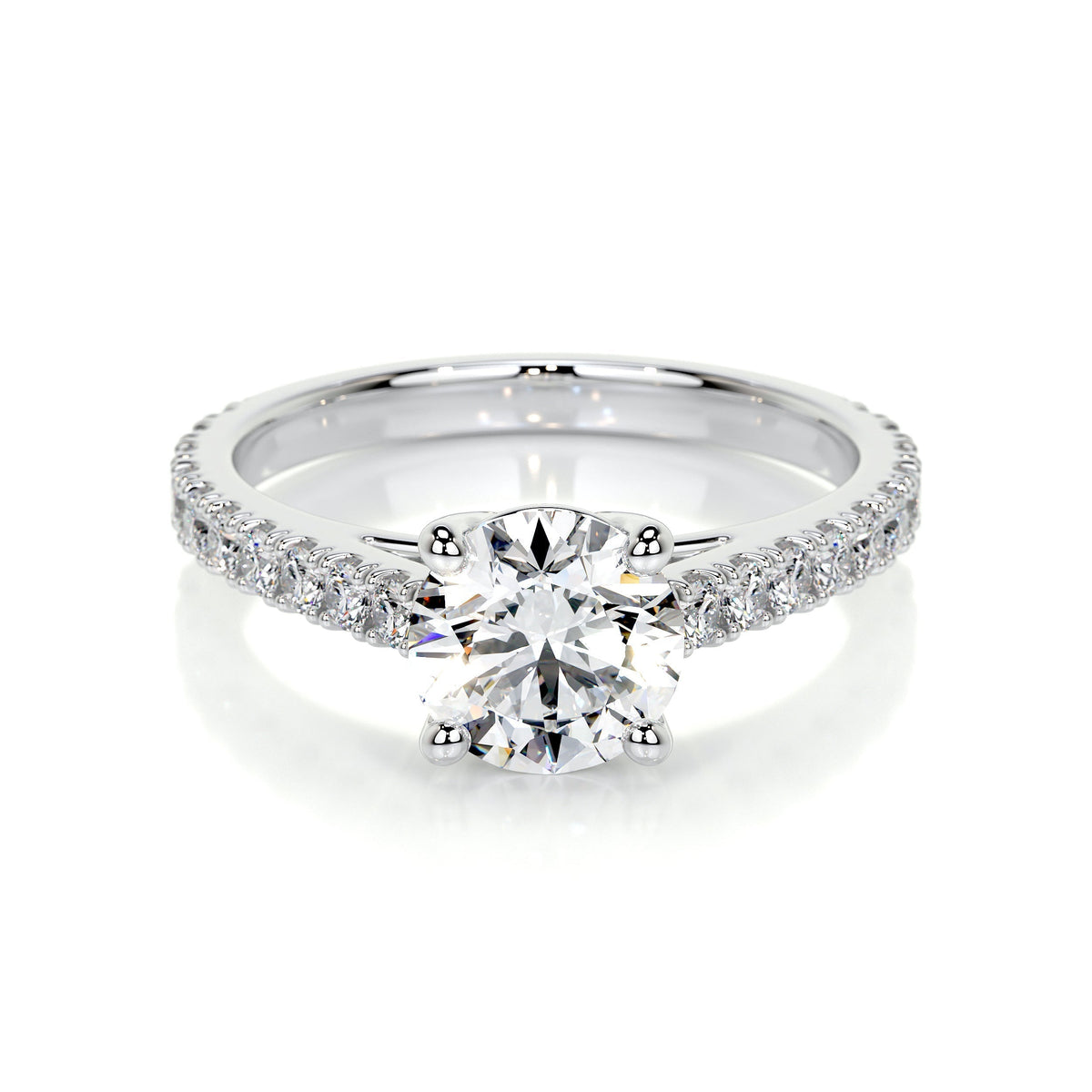 Bague de fiançailles ronde brillant VossAgin